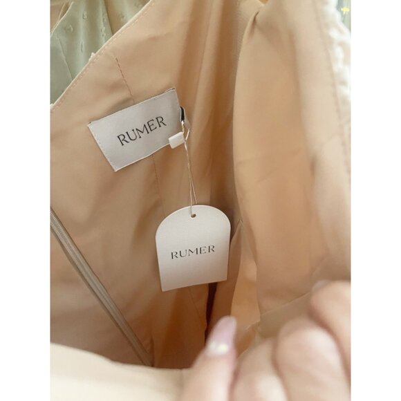 Rumer NWT Camille Mini Dress Sz XS Nude - Picture 6 of 10